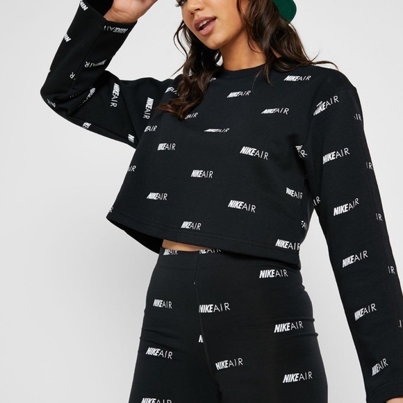 Nike Women’s Air Logo-Print Crew Sweatshirt XL - Picture 1 of 11